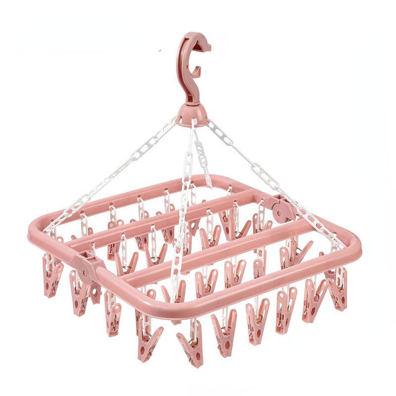 Laundry Hanger Foldable Laundry Clothespin Drying Rack Foes