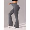 Flare Leggings V-shaped Hip Yoga Pants Women High Waist Wide Leg Pants Women Gym Fitness Sports Latin Dance Trousers