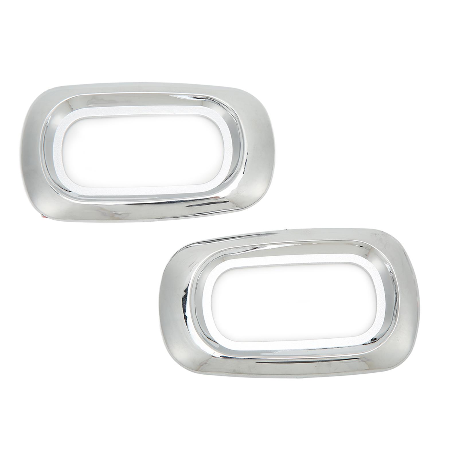 

Pair Side LED Marker Light Covers Chrome Bezels Waterproof Heat Resistant Self Adhesive for CRV 20022006