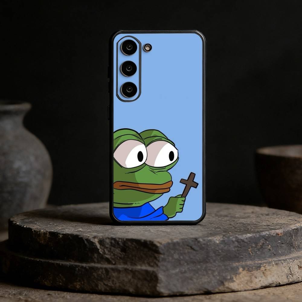 F-Funny P-Pepe the Frog Phone Case For Samsung Galaxy A91,80,73,72 ,71,53,52,32 ,31,22,21s,20,Soft Black Case