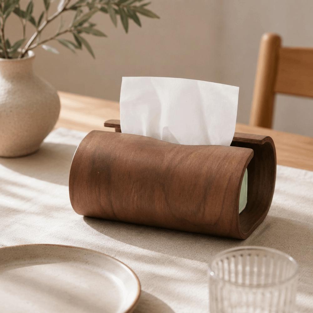 INS Tissue Storage Box Minimalist Table Paper Container Smooth Extraction Retro Napkin Holder  Car
