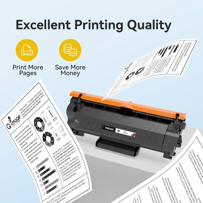 Cartouche de Toner - TRAHOO - TN2420 - Compatible Brother - 3000 pages - Noir