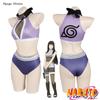 Hyuga Hinata Inspired Naruto Swimsuit Cosplay Costume With Purple Polyester Fabric