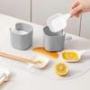 7PCS/SET Plastic Sauce Dish Set with Storage Rack Square Seasoning Dish Stackable Portable Food Container Set Sushi Soy Sauce