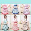 Elegant Women Floral Kitchen Bib Apron With Stylish Pockets For Cooking And Baking