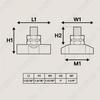 DC 48V Max M10 Battery Power Distribution Terminal Isolated Stud Junction Posts