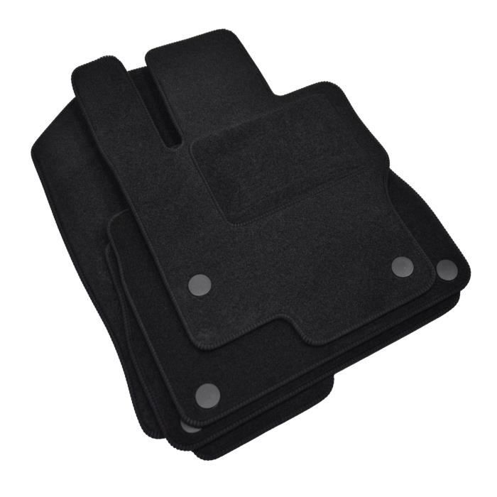 Tapis de sol - Mercedes - GLE W167 - Velours noir - 4 pièces - Antidérapant - Sur mesure