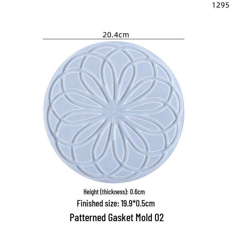 Poppy DIY Crystal Resin Mandala Coaster Mold - Home Ornament Tabletop Decoration Silicone Mold Available