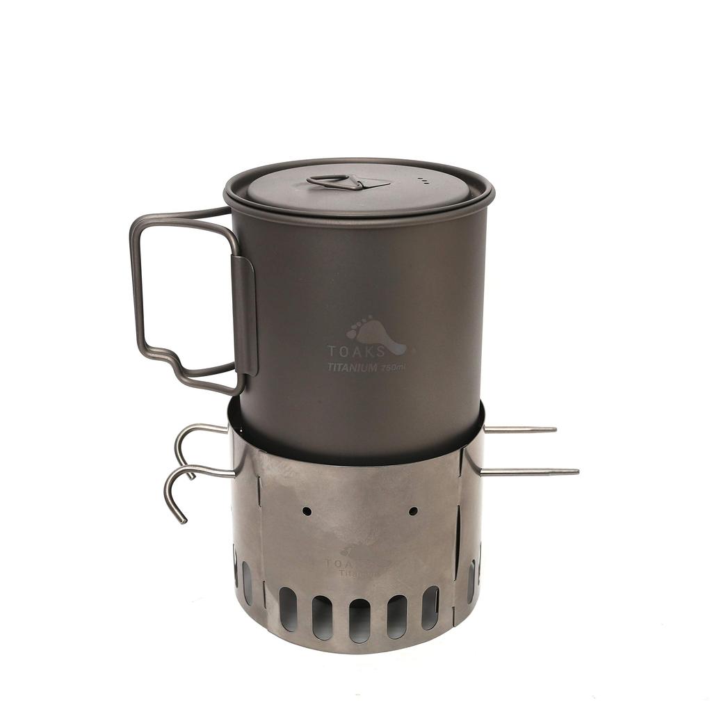 TOAKS TiStand Titanium Alcohol Stove Dual Stand Windscreen & 141