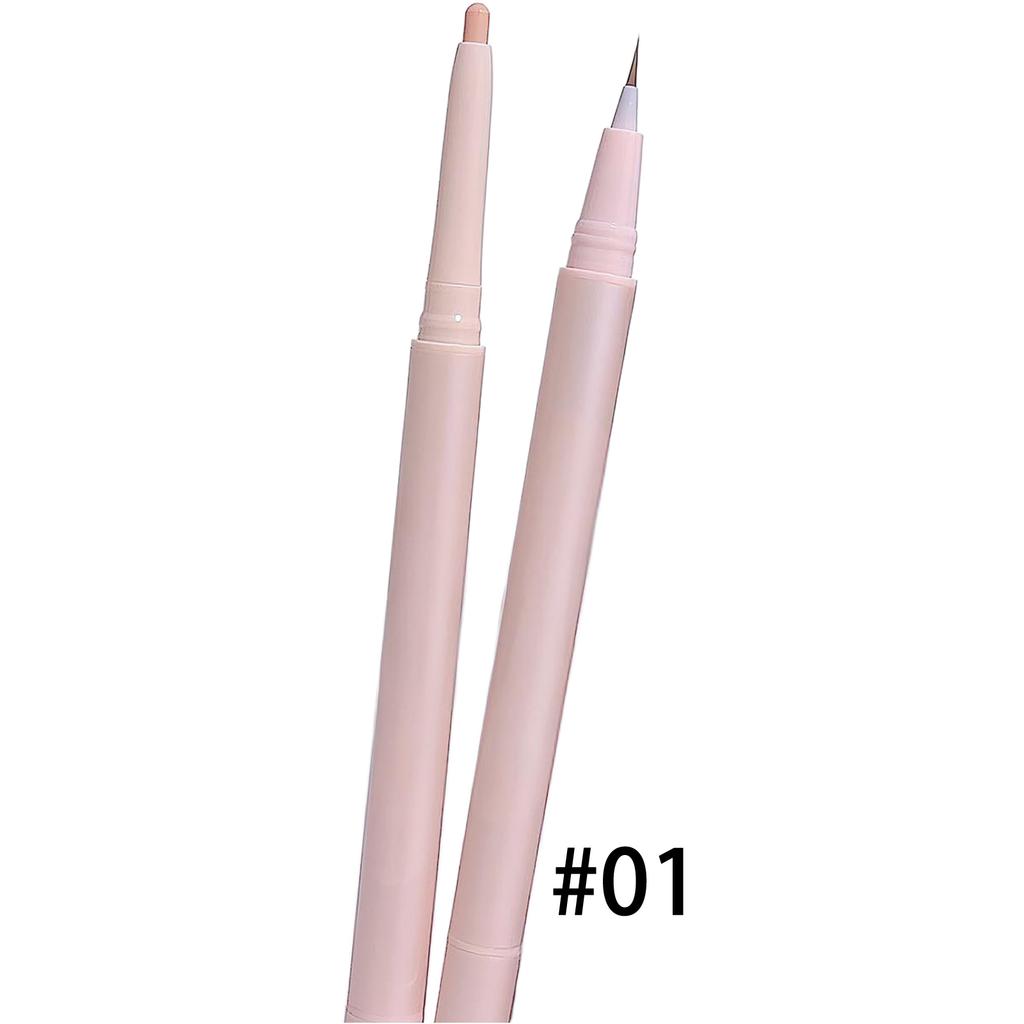 Natural Makeup Stick Double Ended Long Lasting Non Smudging High Gloss Silky Smooth Formula Eye Brightening Nourishing 2 In 1