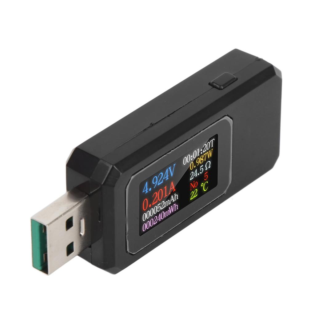 USB Tester 430V 06.5A IPS Farbbildschirm Batteriekapazität Spannung Strom Leistungstester für Digital