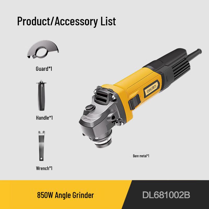 Deli Electric Angle Grinder CN plug (adapter included)