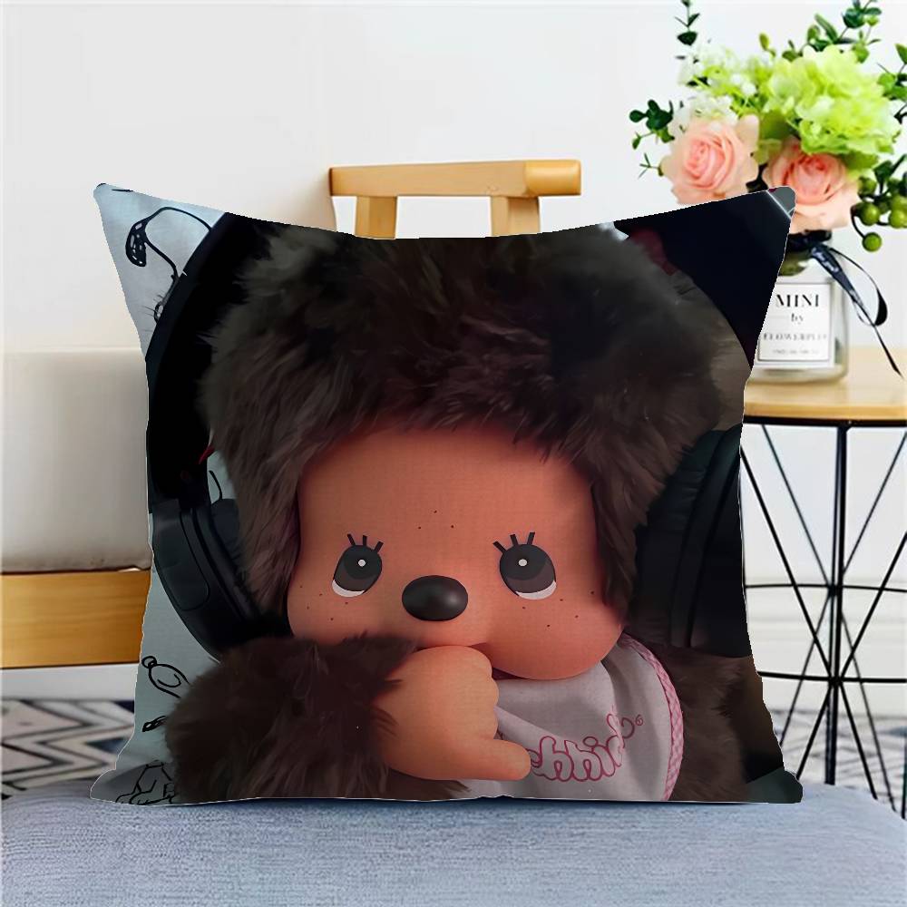 Kawai Mmonchhichis Lucky Dragon Pillow Cover Sofa Cushion Cover Home Room Decoration Children Gift