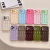 Fine hole three-dimensional wavy pattern, suitable for iPhone17Pro max Apple 16 mobile phone case 14/15 simple solid color case