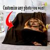 Customize Photos Customize Your Photo Blanket Multi-purpose Customizable Blanket Soft & Cozy Great for Chair Sofa Picnics Livingroom All-Season Use