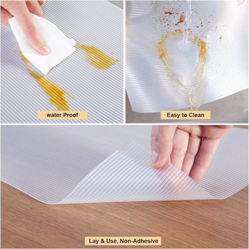 This 30cm EVA Shelf Liner Is a Non-slip, Insect-repellent, and Clear Floor Mat for Kitchen Drawers, Cabinets, Drawers, and Other Furniture, Perfect As