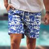 3D Printed Retro Geometry Short Pants For Men Ethnic Colorful Pattern Beach Shorts Summer Hawaiian Board Shorts Kids Swim Trunks