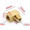 M6 M8 M10 1/8" BSP Male Female Elbow 90 Degree Block Brass Pipe Fitting Connector For Compreesion Fitting Oil Lubrication