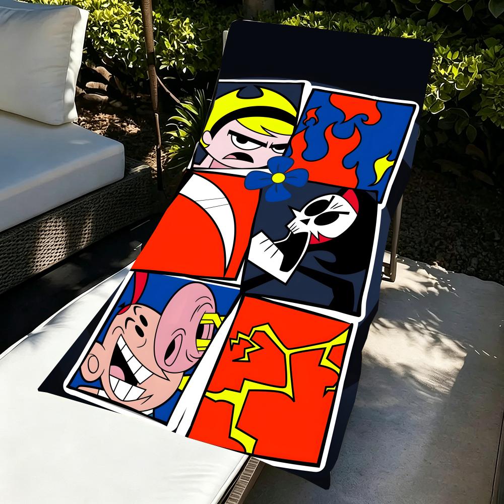 T-The Grim Adventures Of Billy & Mandy Towel Microfiber Beach Towel, Quick-Dry, Sand-Free, Ultra-Fine Fiber, Super Soft.