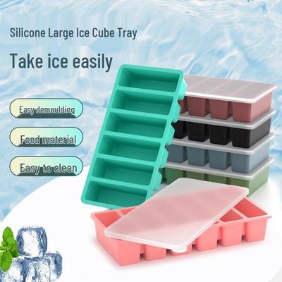 Silicone Ice Cube Tray & Freezer Box for Baby Food, Butter, Chocolate, and Whiskey Bar Mold.