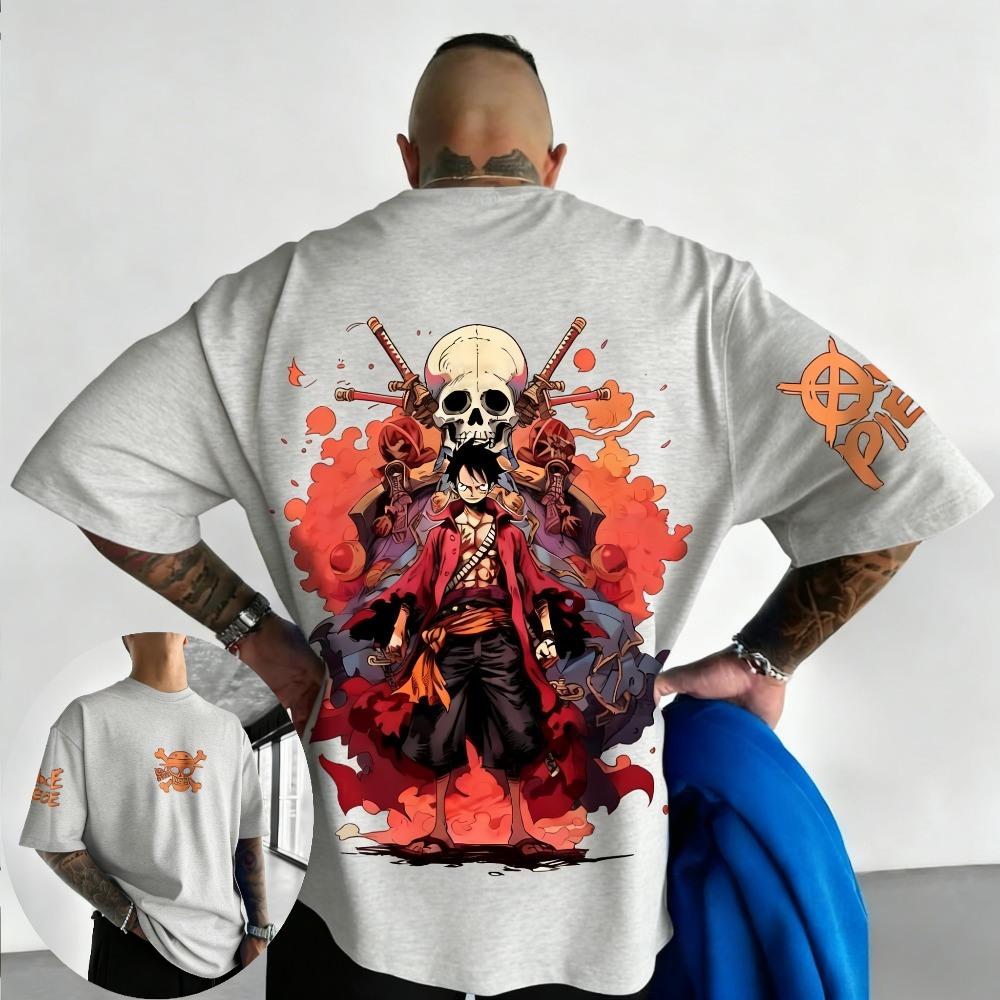 Summer anime printed men s and women s T-shirts 2XS