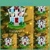Unique Resin Alloy Snowman House Christmas Ornament Ideal For Stylish Holiday Accents