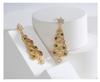 E0535 European & American Christmas Tree Snowflake Zircon Stud & Dangle Earrings for Women