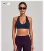 Cross-Strap Halter Neck Yoga Bra for Running and Fitness