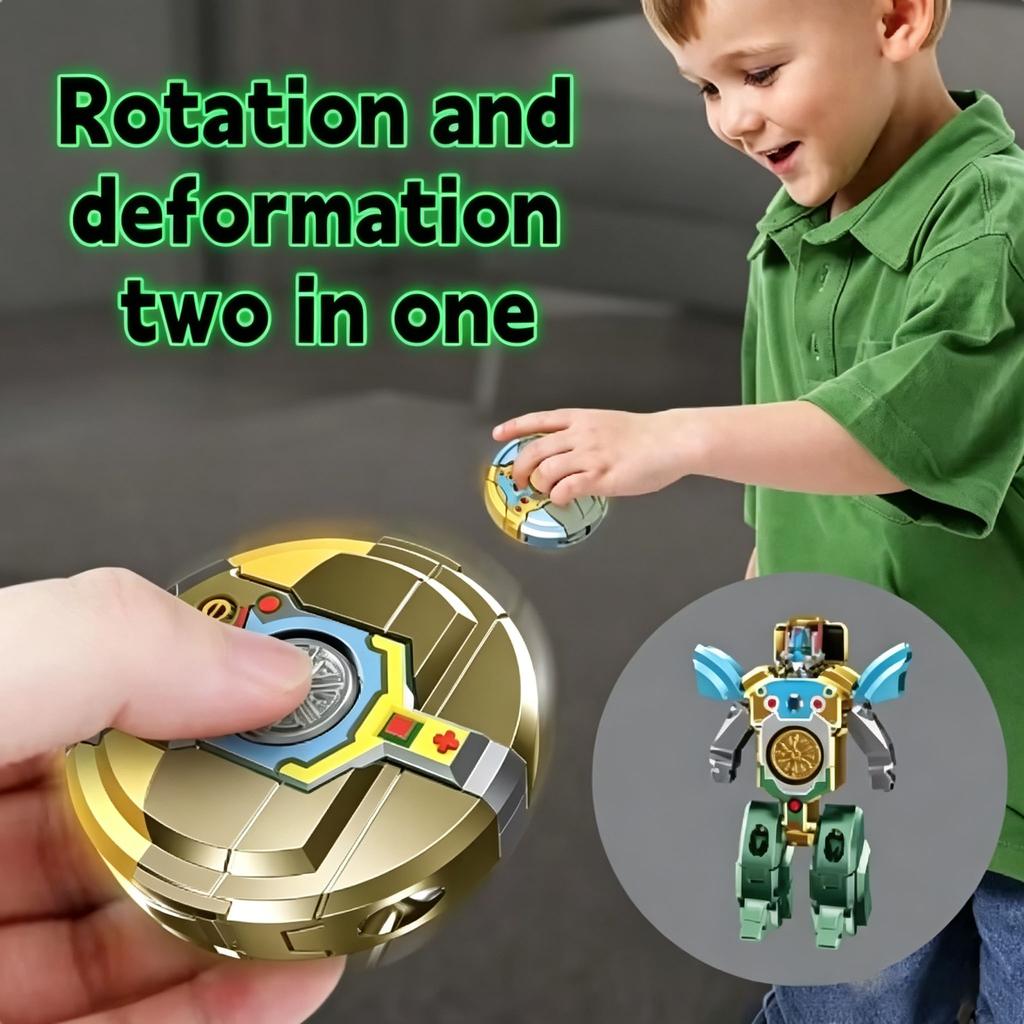 New 360 Rotating Ball Deformation Robot Fingertip Gyro Decompression Toy, Anti-Compression Adult Sensory Toys, Children'S Gifts