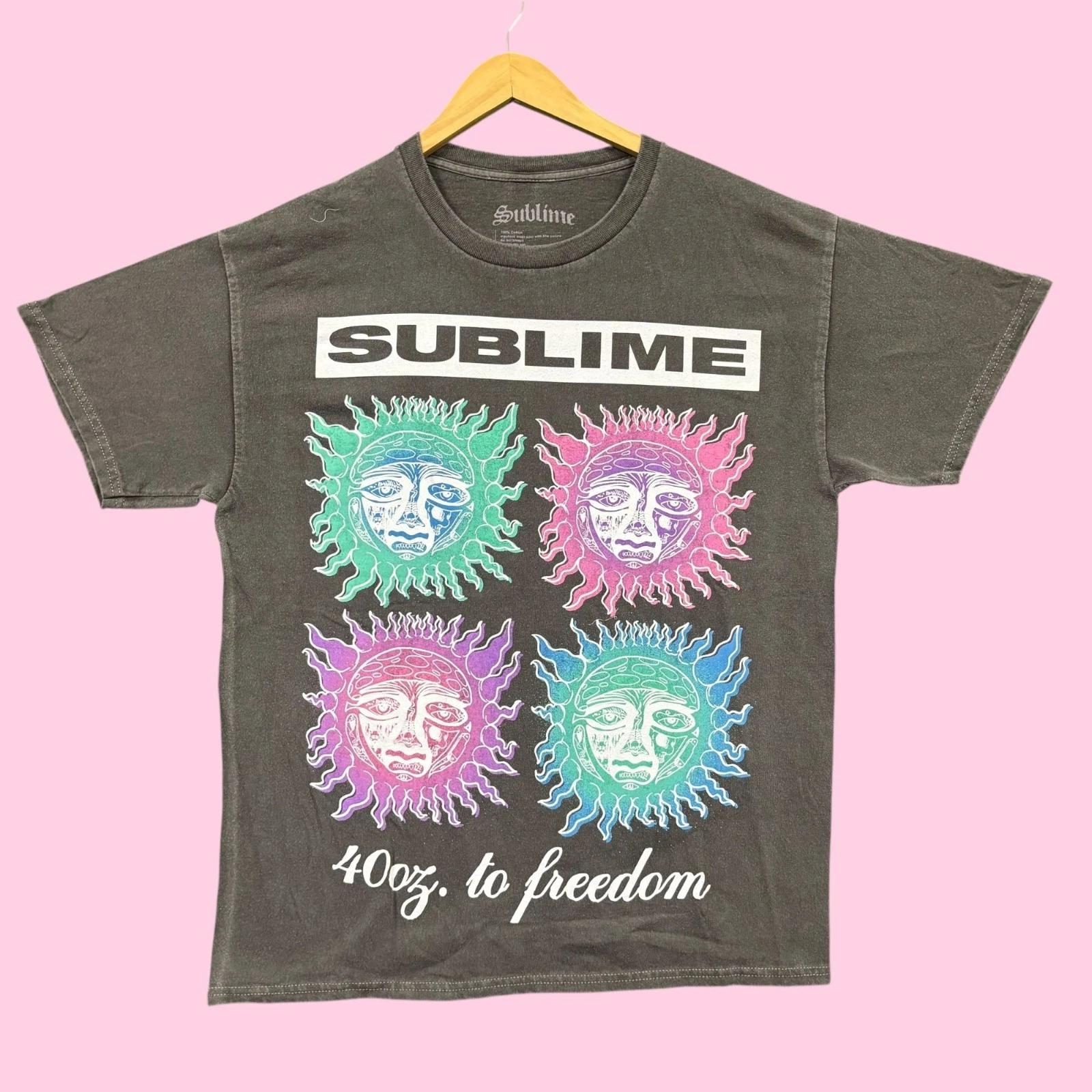Sublime 40oz to Freedom Rock Band Oversized Tee S/M S