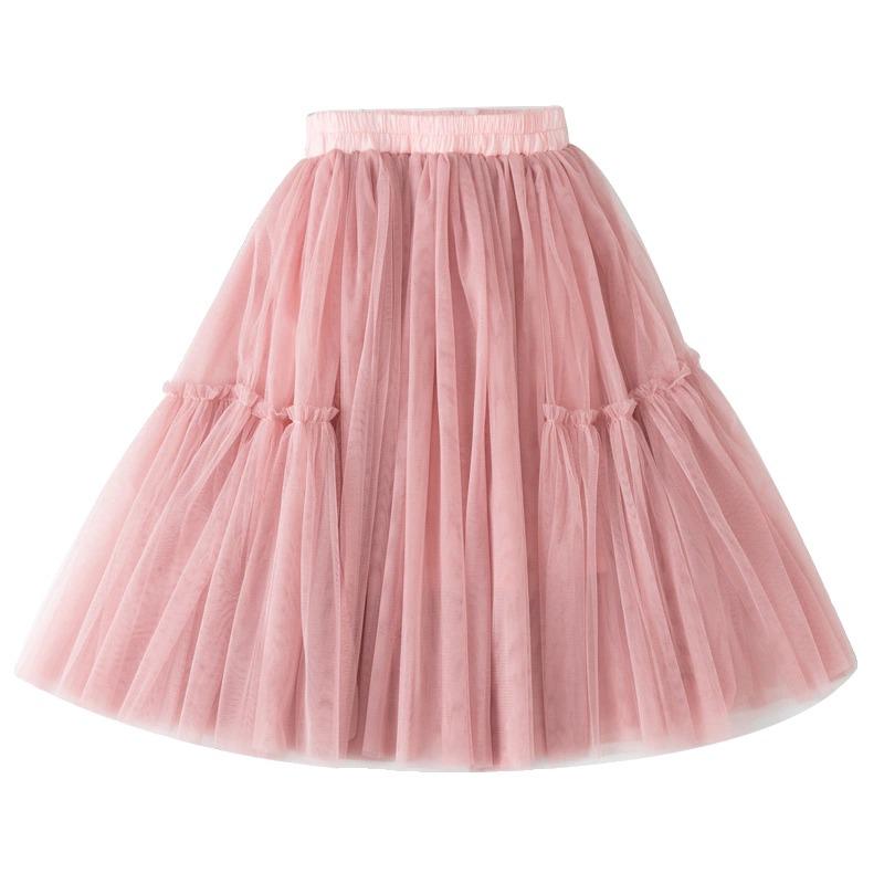Girls' Summer Mesh Tulle Skirt - Kids' Cross-Border Fashion