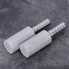 2Pcs 0.5 Diffusion Stone Stainless Steel Aeration Stone with 1/4 Inch Outer Diameter Barb