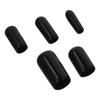 50 adet Siyah Vida Dişi Koruyucular PVC Kauçuk Uç Kapakları Son Derece Esnek Mobilya Ayakları
