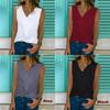 Premium Quality Women Sleeveless Blouse Vest Top Summer Casual V Neck Tank T-shirt Beach Shirts For Effortless Style