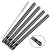 5Pcs Reusable Straw Pearl Milkshake Stainless Steel Bubble Tea Straw with Brush Set Stirring Smoothie Spoon Shaped Straw