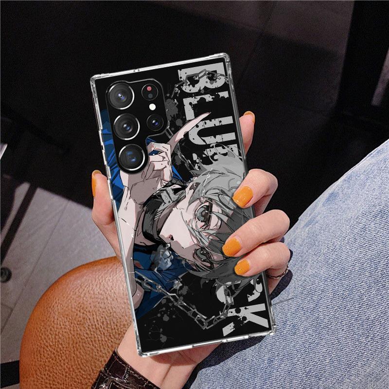 Blue Lock Nagi Seishiro Phone Case For Samsung Galaxy S24 S25 Edge S26 Ultra S23 S22 S21 Plus S20 FE + Personalized Print Cover