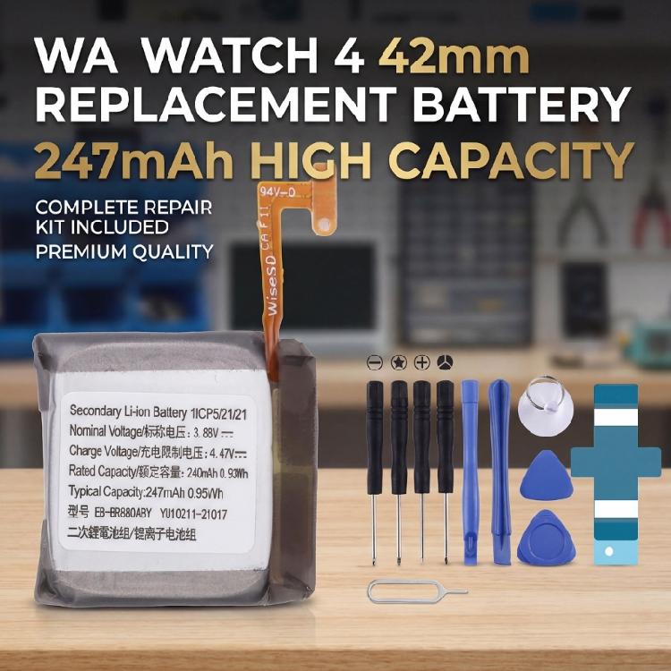 High Capacity 247mAh Watch Battery For EB BR880ABY Watch 42mm Continuous Power Delivery And Fast Replacement