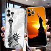 FM47 Freiheitsstatue Soft Shell Transparente Handyhülle für Motorola Moto G7 G8 G9 G84 G85 G73 G24 G15 Z2 Play Power Plus