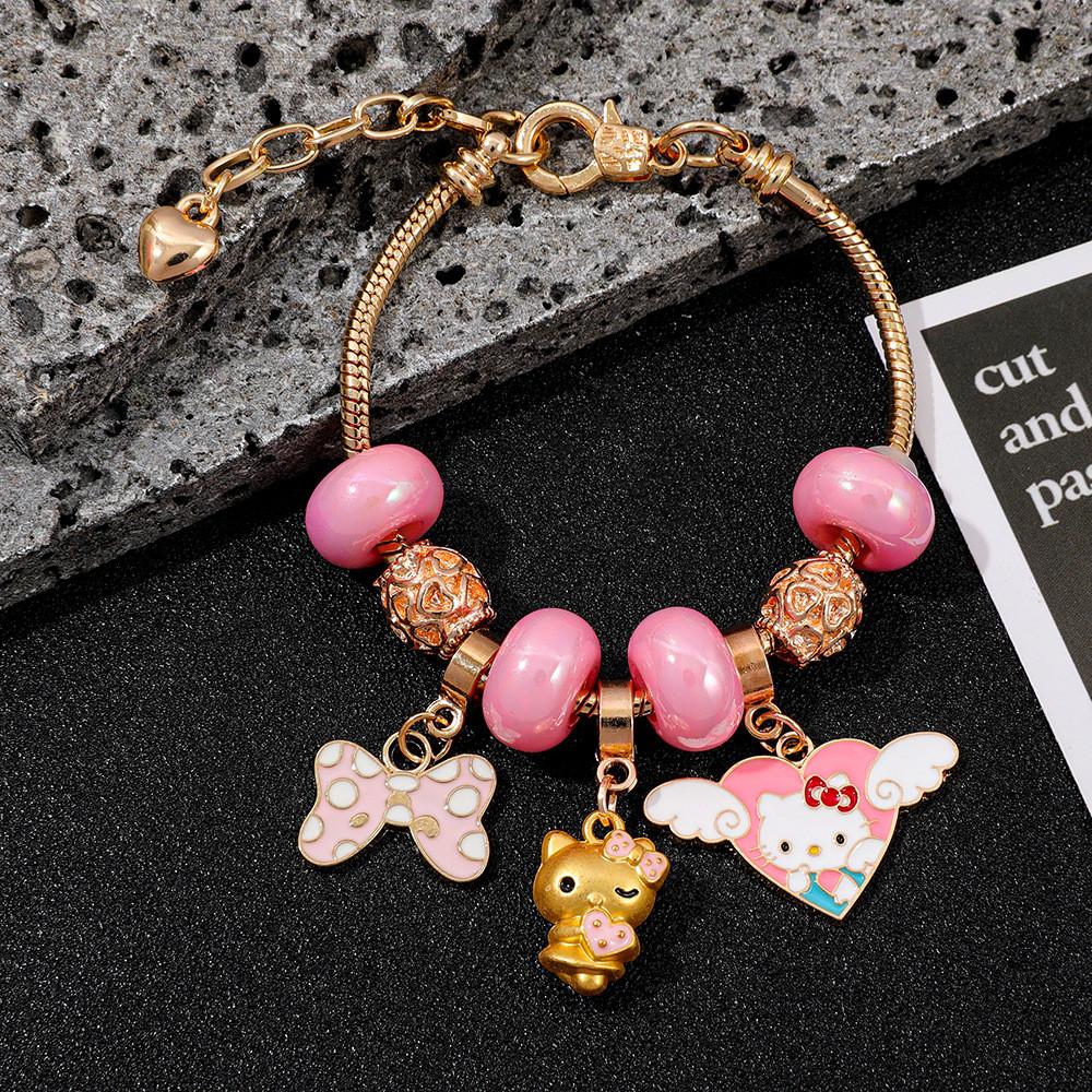 Hello Kitty Kinder Armband mit Zinklegierung für Geschenke