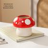 1pc Ceramic Mushroom Pen Holder, Creative Desktop Organizer for Students and Office Use, Perfect for Storing Stationery, Makeup