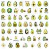 110 Internet Celebrity Cartoon Avocado Stickers Cute Fruit Avocado Avocado Suitcase Skateboard Personality Stickers