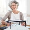Lupă de citit A4 3X Mare Pagină întreagă    Lupă de birou pliabilă cu lumini LED pentru seniori, vedere slabă, citirea cărților