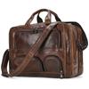 Vintage  Luxury Designer Men Briefcase Laptop Bag Crazy Horse Leather Male Briefcase Bag Business Handbags Thick Cowksin