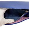BVLGARI Flap Bicolor Be zero one leather Purse blue leather mens Used
