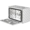 Aluminum Truck Toolbox, 76 L, Lock, 60.9 x 35.5 x 40.6 cm, Silver