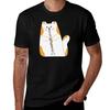 Cat Playing The Clarinet Tshirt Work Duty Casual Tshirt