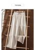 Plus Size Women's High-Waisted Ice Silk Harem Pants - Breathable, Slimming, Wide-Leg, Nine-Point Length