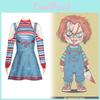 Halloween Childs Christmas Play Chucky Cosplay Costume Comfortable Clothes Anime