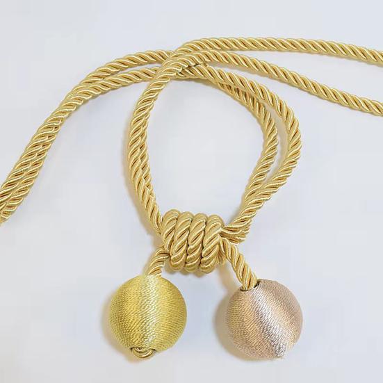 2 Pezzi Corda per Tende, Decorativa Annodatura Fatta a Mano, Cordini per Tenere Aperte le Tende per Soggiorno Camera da Letto Finestra Tende Trasparenti
