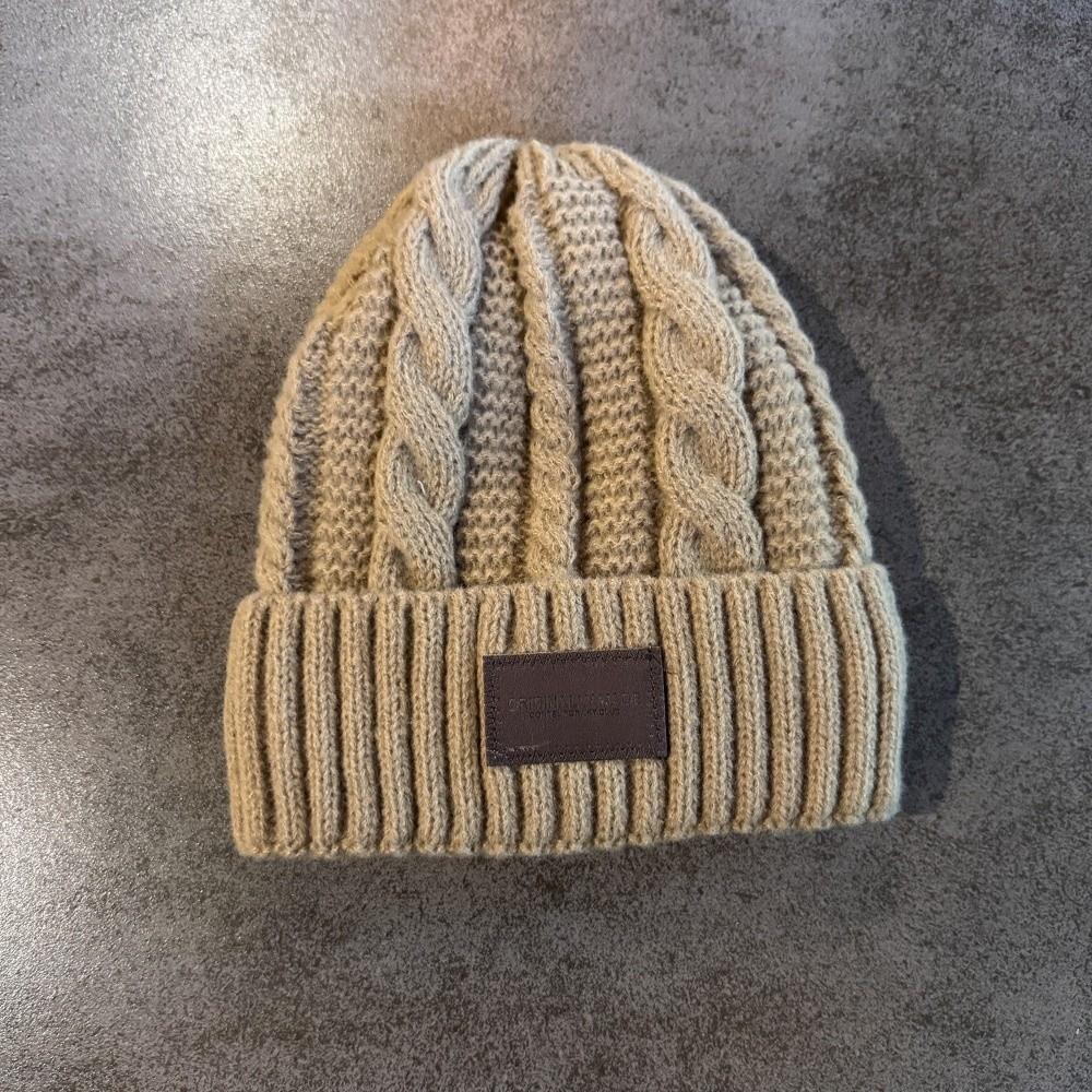 Casual Versatile Winter Knitted Hat Fleece-lined Warm Couple Beanie Thickened Coldproof Beanie Cap Unisex